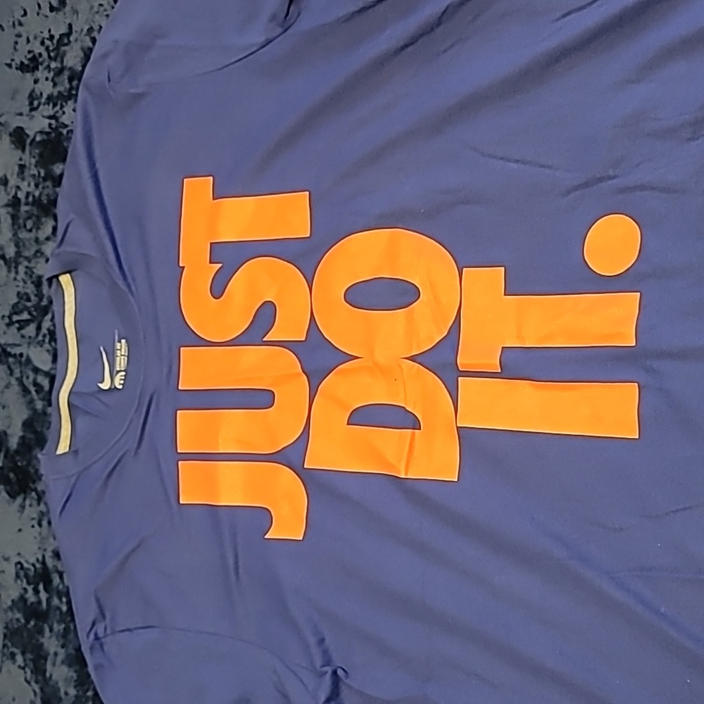 Nike men's XXL BLUE W/ Orange letter
